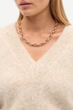  Lofty V Neck Slouch Knit  Latte Marle  hi-res
