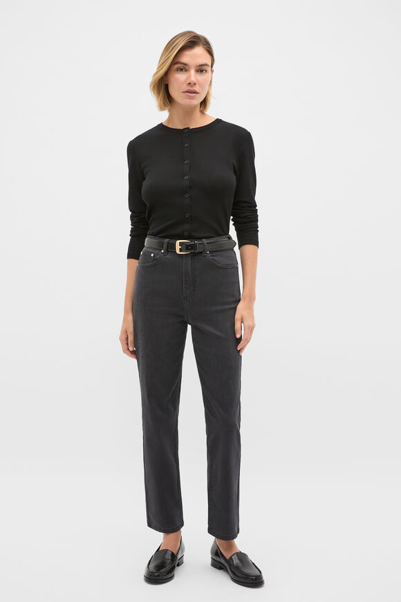 Core Straight Leg Stretch Jean  Washed Black  hi-res