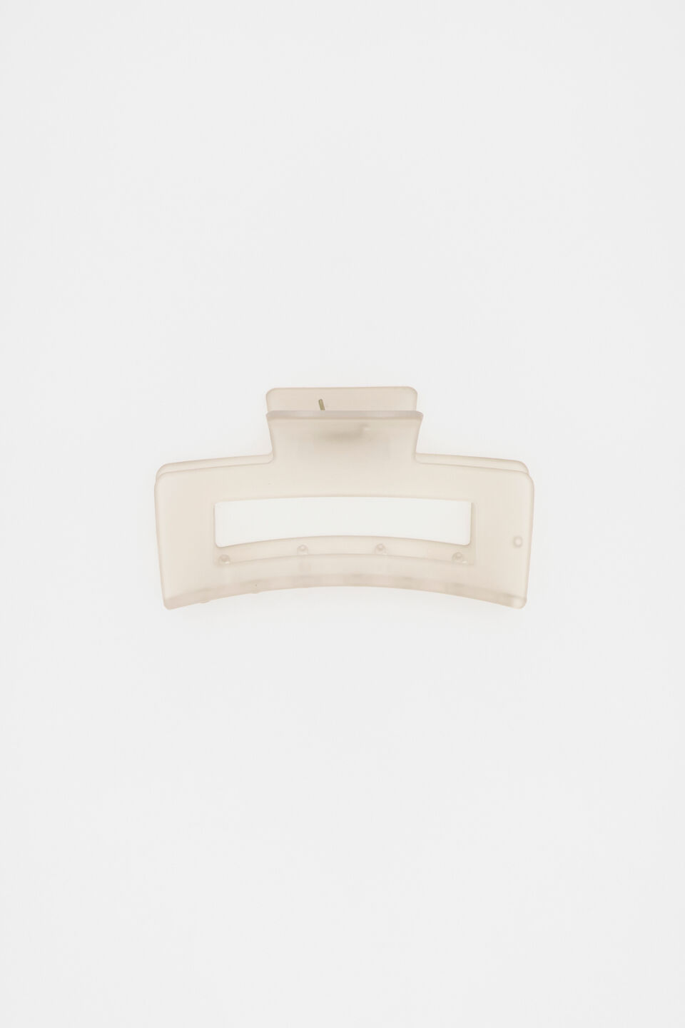 Mini Rectangle Hair Claw  Oat
