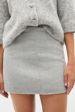 Seam Front Mini Skirt  Pale Slate Marle  hi-res