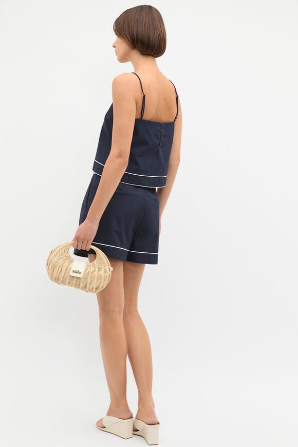 Poplin Contrast Cami  Twilight Blue  hi-res