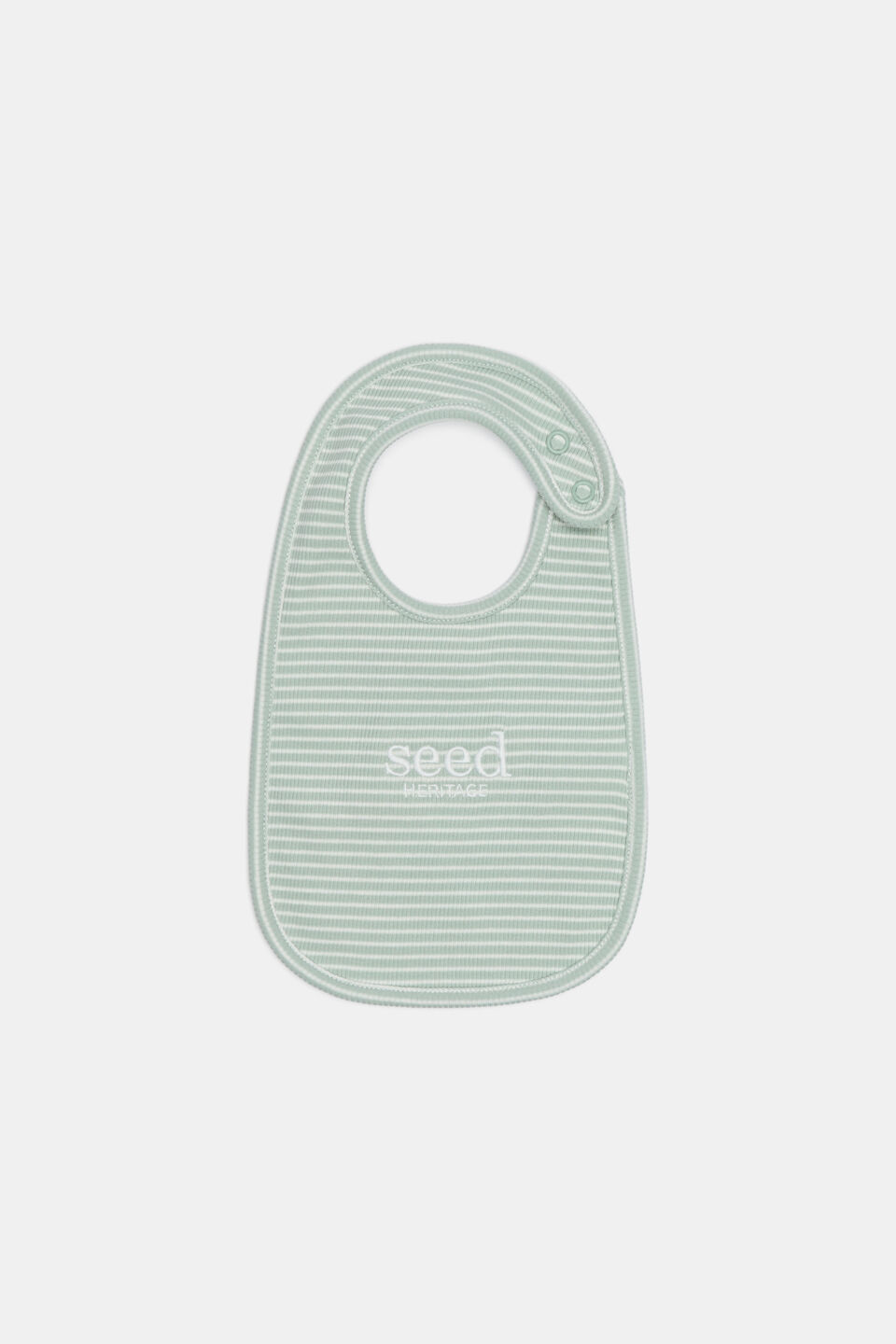 Core Logo Dribble Bib  Sage Stripe