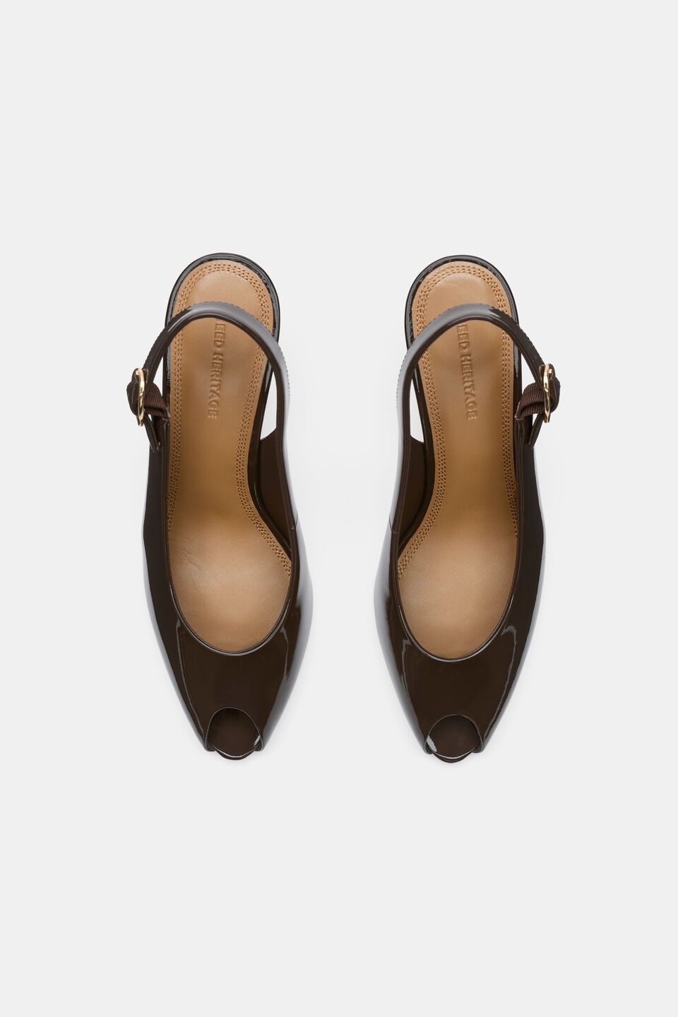 Emery Peep Toe Heel  Chocolate