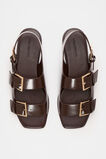 Iris Triple Buckle Sandal  Dark Espresso  hi-res