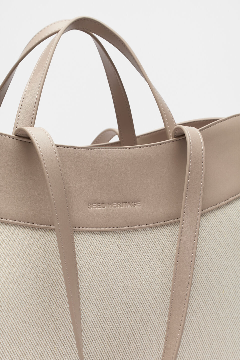 Textured Curved Tote  Cookie