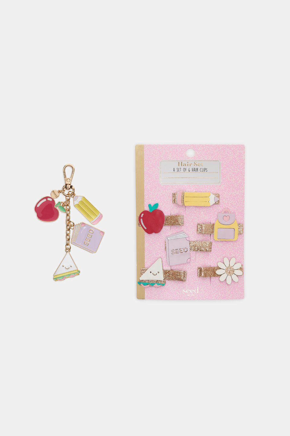Back to School Bag Charm  Multi