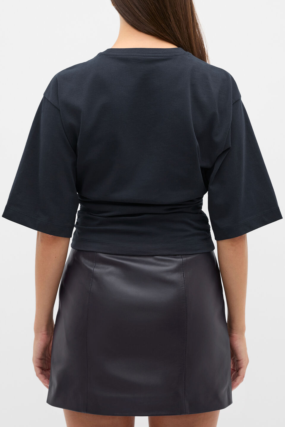 Waisted Crop Tee  Twilight Blue