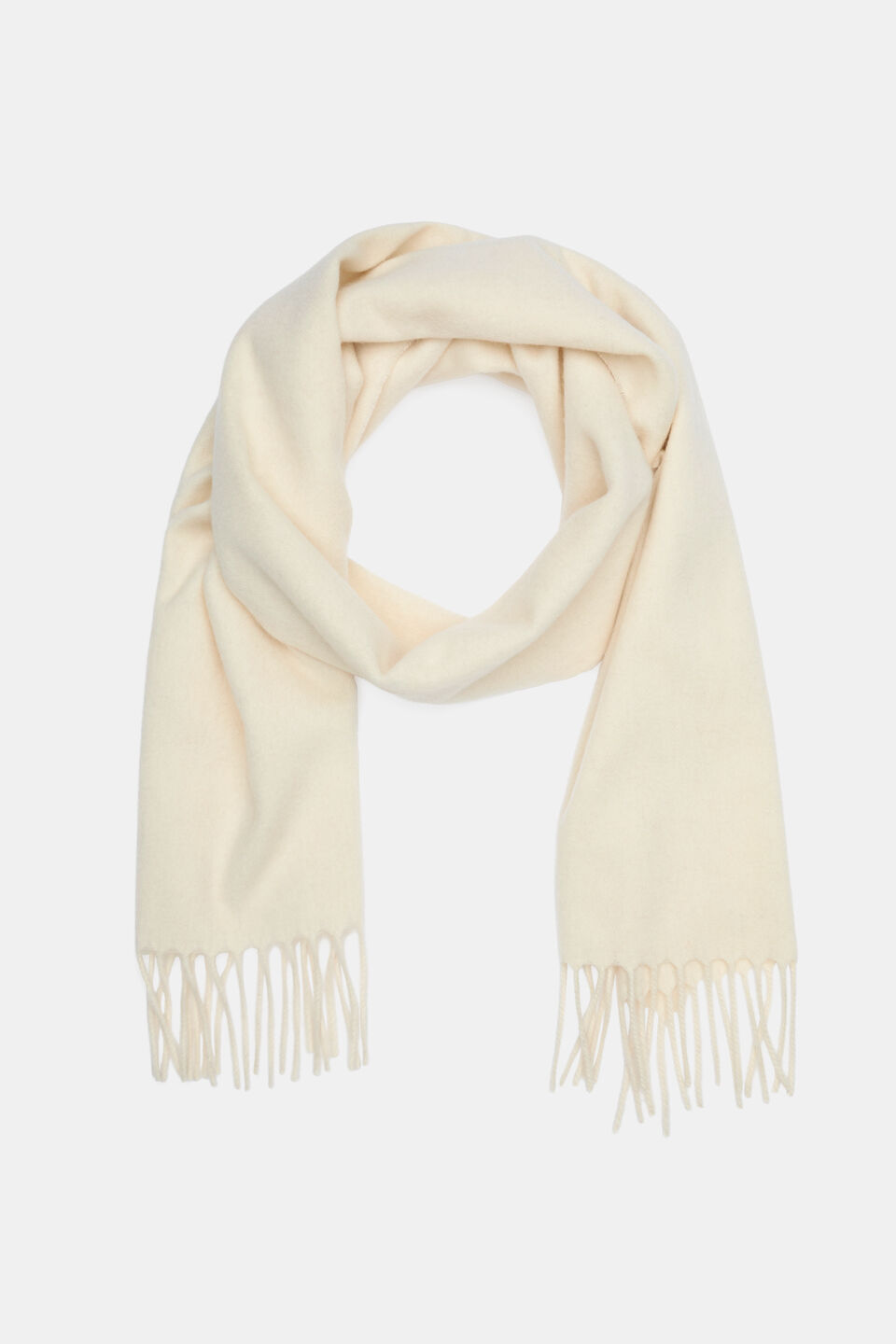 Super Soft Wool Scarf  Coconut Cream