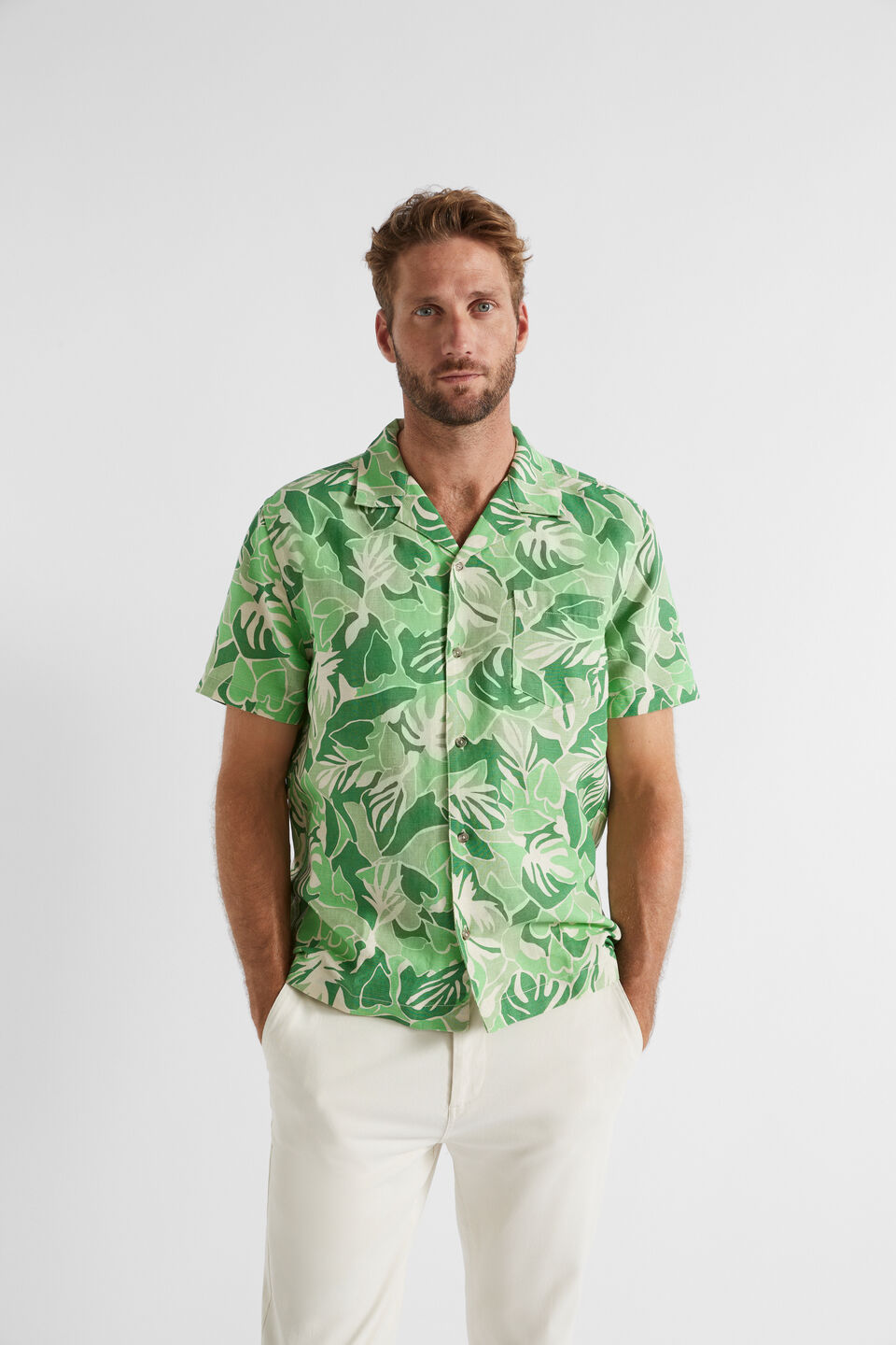 Abstract Foliage Resort Shirt  Abstract Foliage