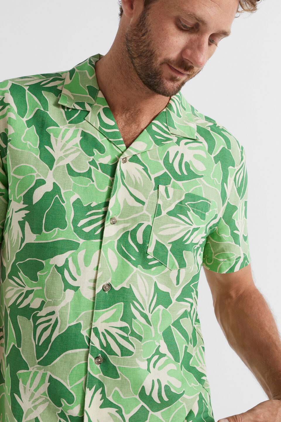 Abstract Foliage Resort Shirt  Abstract Foliage