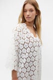 Lace Beach Cover Up  White  hi-res