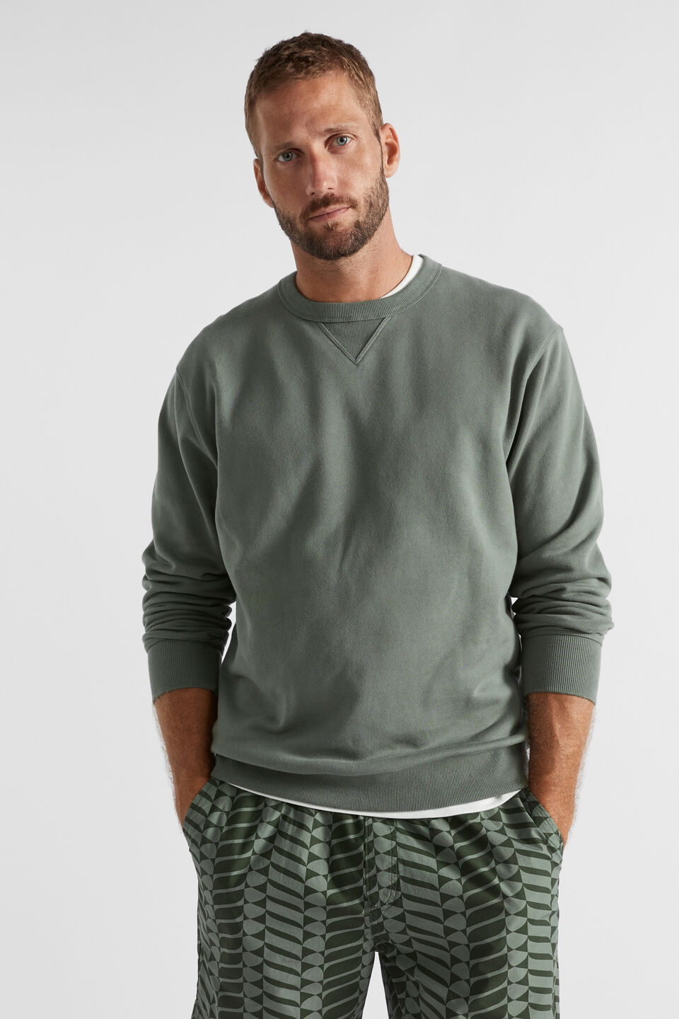 Crewneck Sweatshirt  Light Khaki