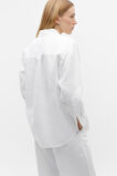Core Linen Boyfriend Shirt  Whisper White  hi-res