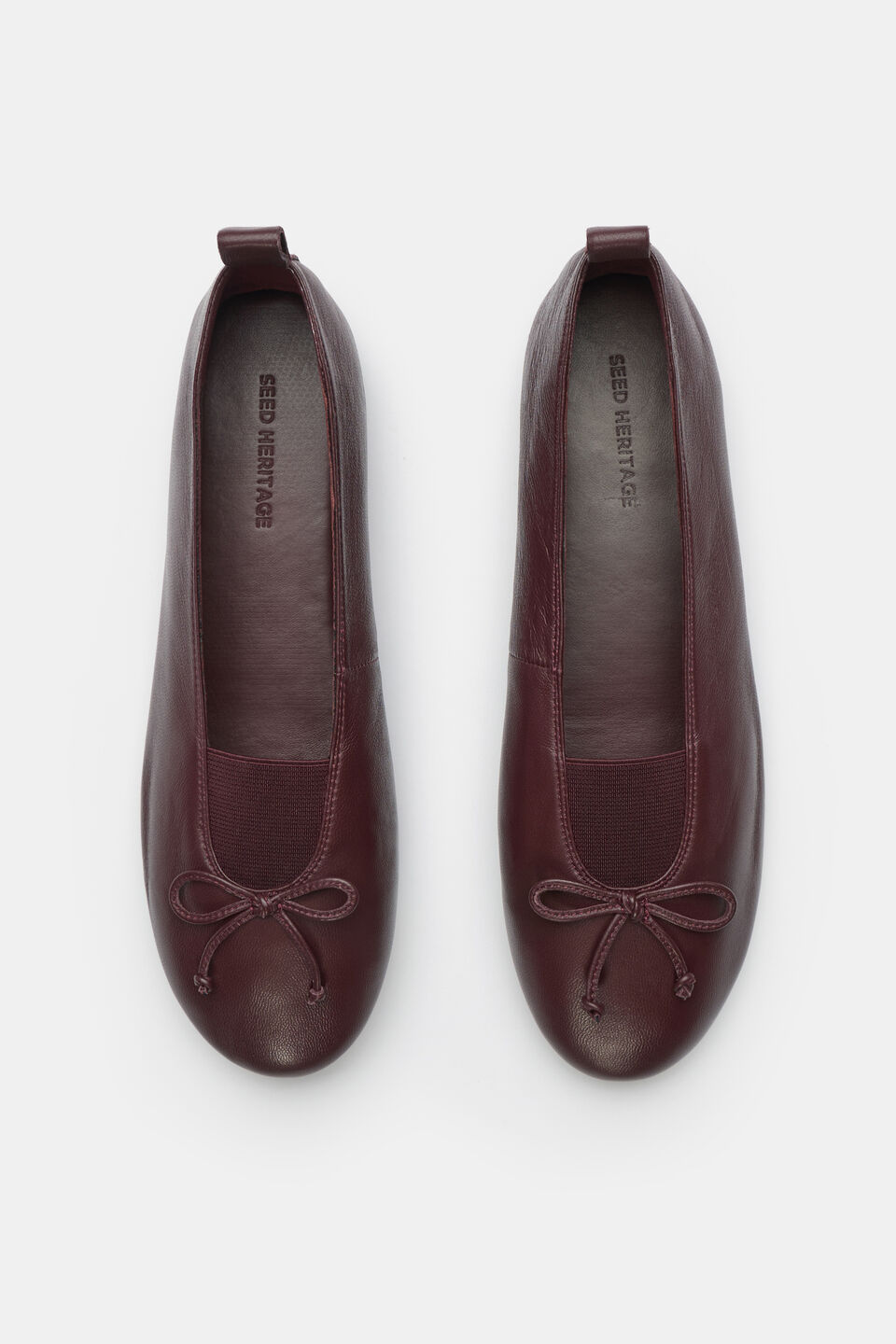Lou Ballet Flat  Dark Plum