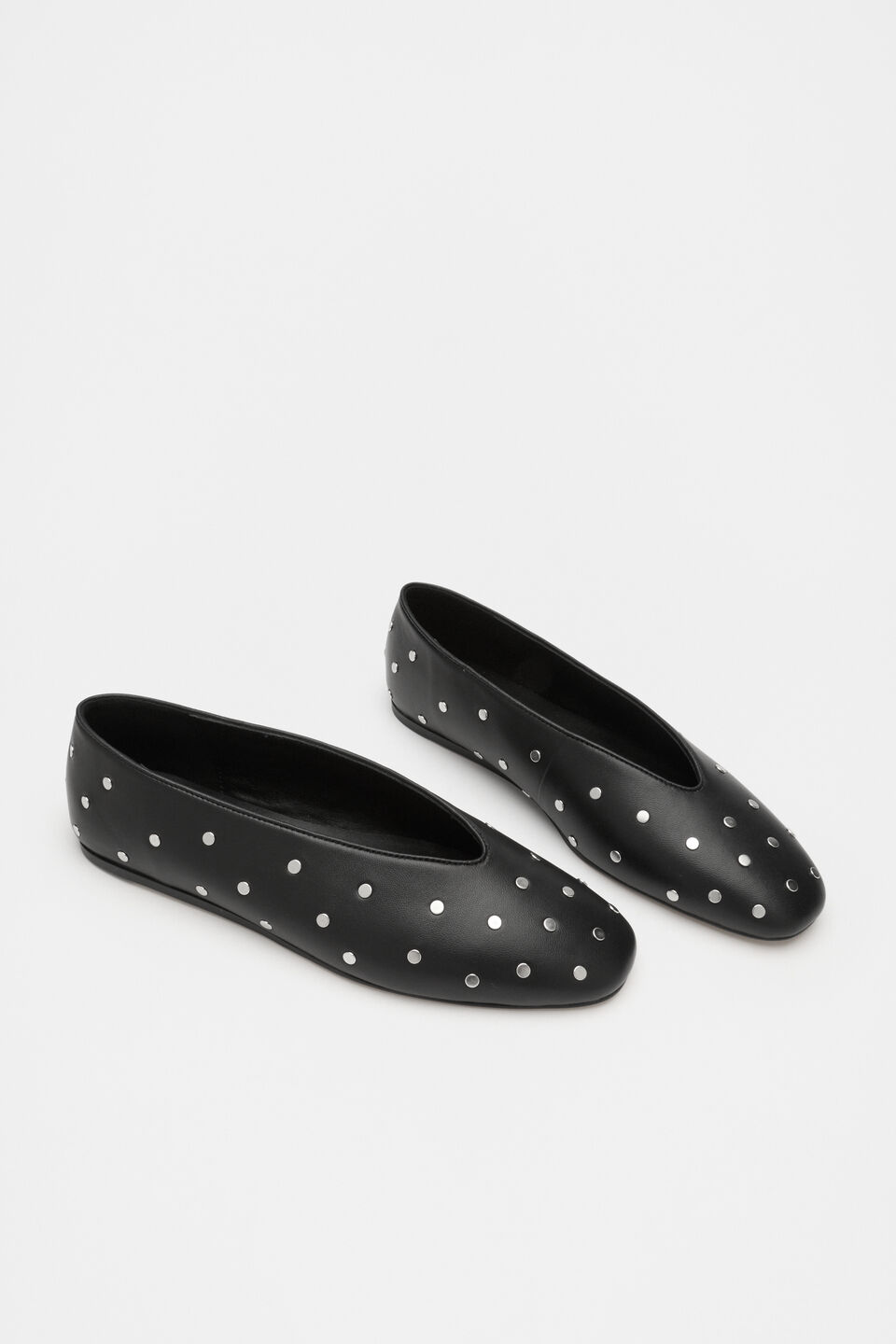 Margot Studded Ballet Flat  Black