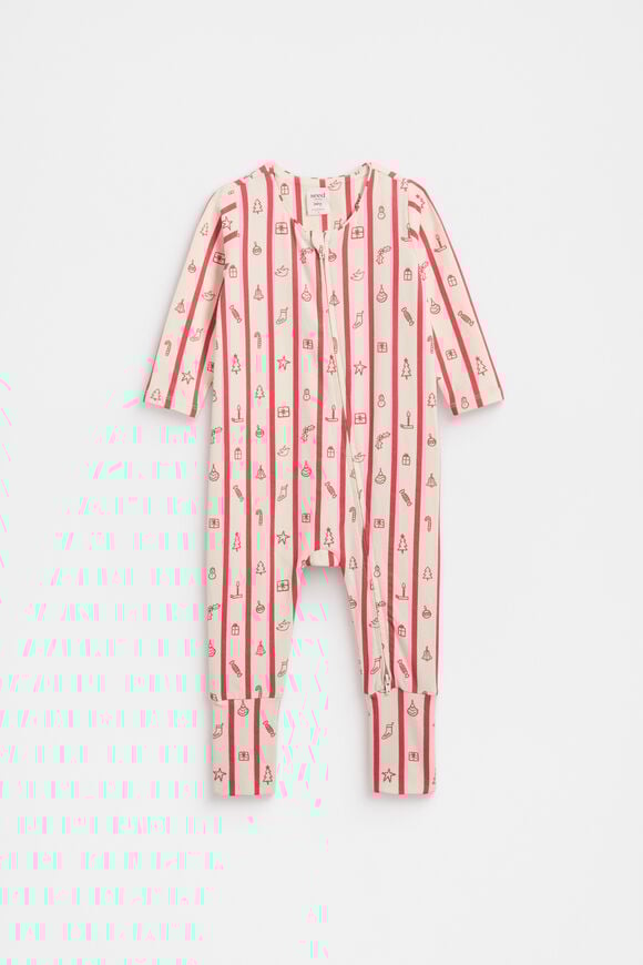 Christmas Zipsuit  Vintage Cream  hi-res