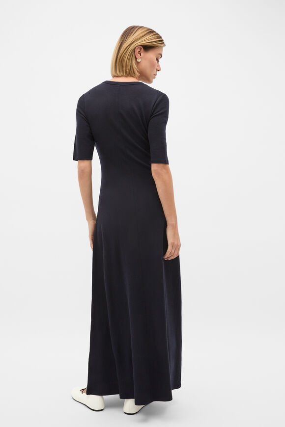Merino Wool Maxi Dress  Twilight Blue  hi-res