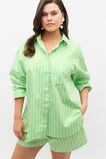 Cotton Stripe Pocket Shirt  Green Apple Stripe  hi-res