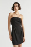 Tailored Strapless Mini Dress  Black  hi-res