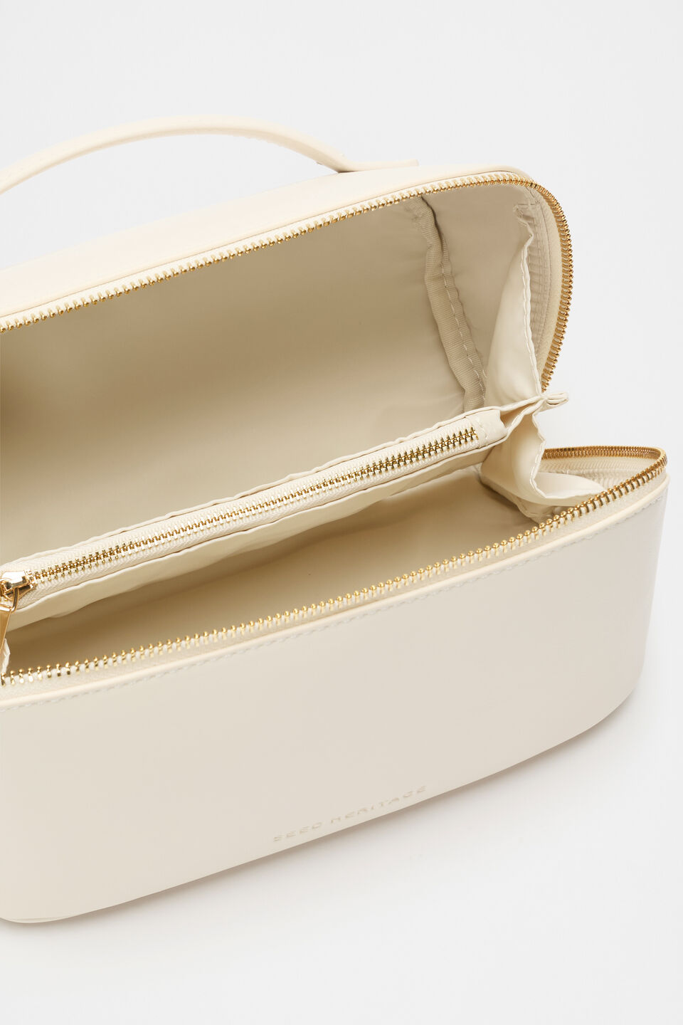 Zip Around Cosmetic Case  Stone