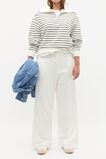 Core Heritage Half Zip Sweat  Cloud Cream Stripe  hi-res