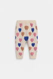 Heart Knit Legging  Oat Marle  hi-res