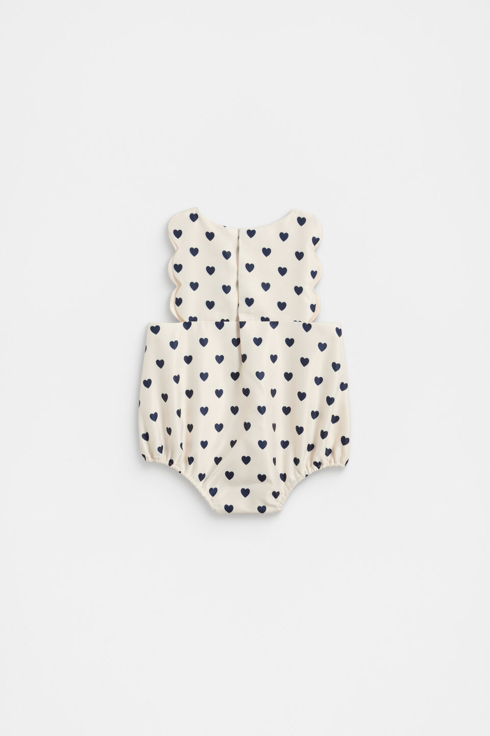Scallop Heart Romper  Multi