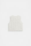 Quilted Jersey Vest  Oat Marle  hi-res
