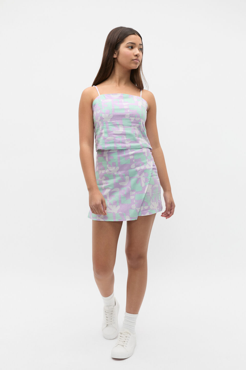 Palm Skort  Orchid Bloom