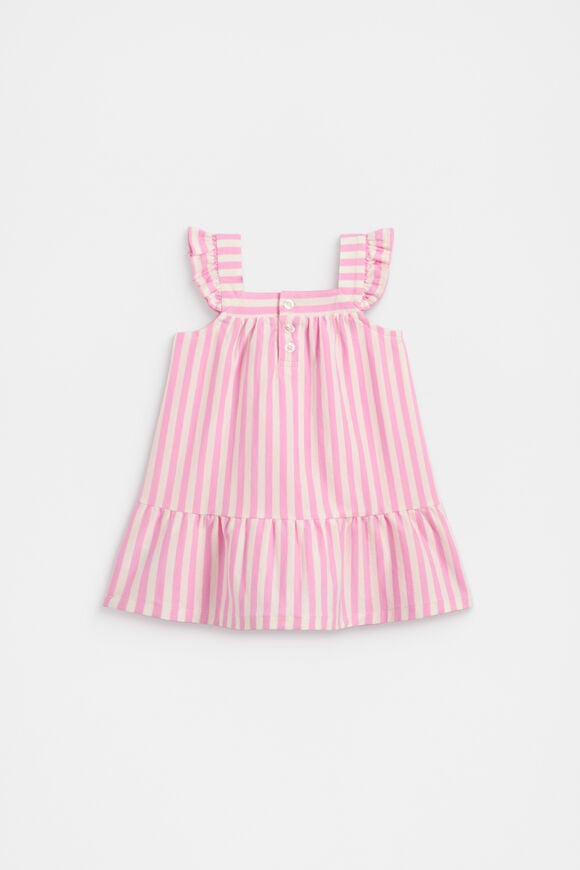 Stripe Logo Dress  Candy Pink  hi-res