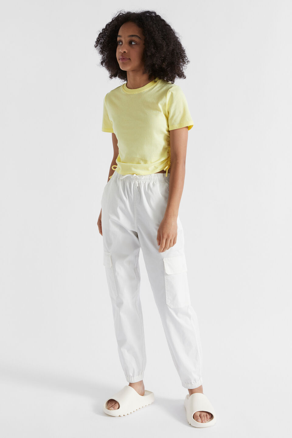 Cargo Pocket Pant  White