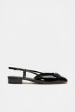 Kendra Slingback Flat  Black Patent  hi-res