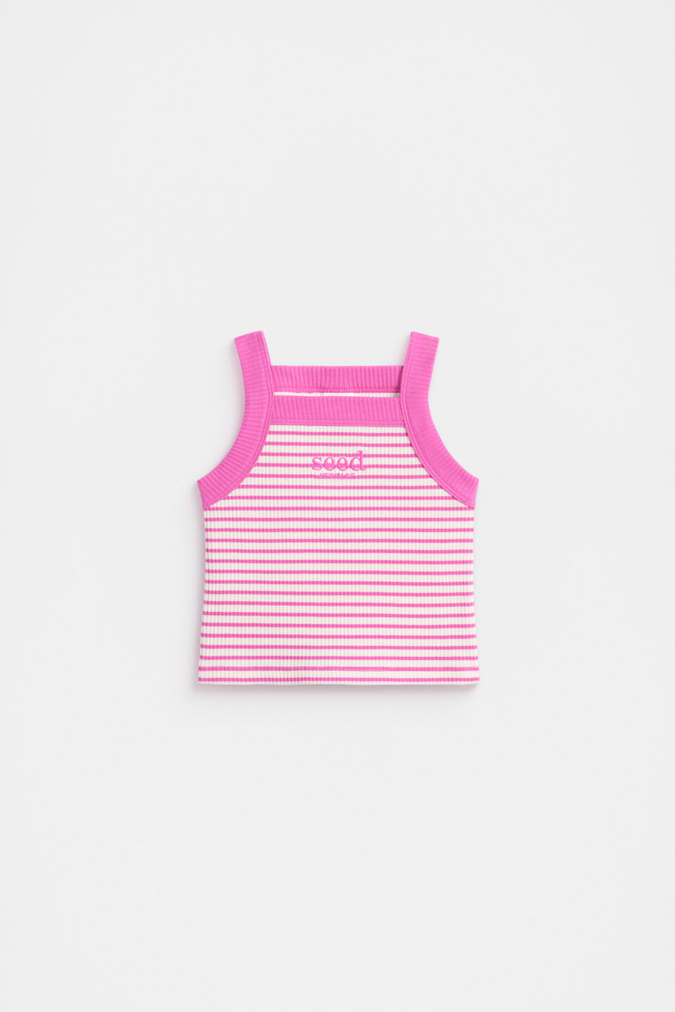 Core Logo Rib Tank  Wild Berry
