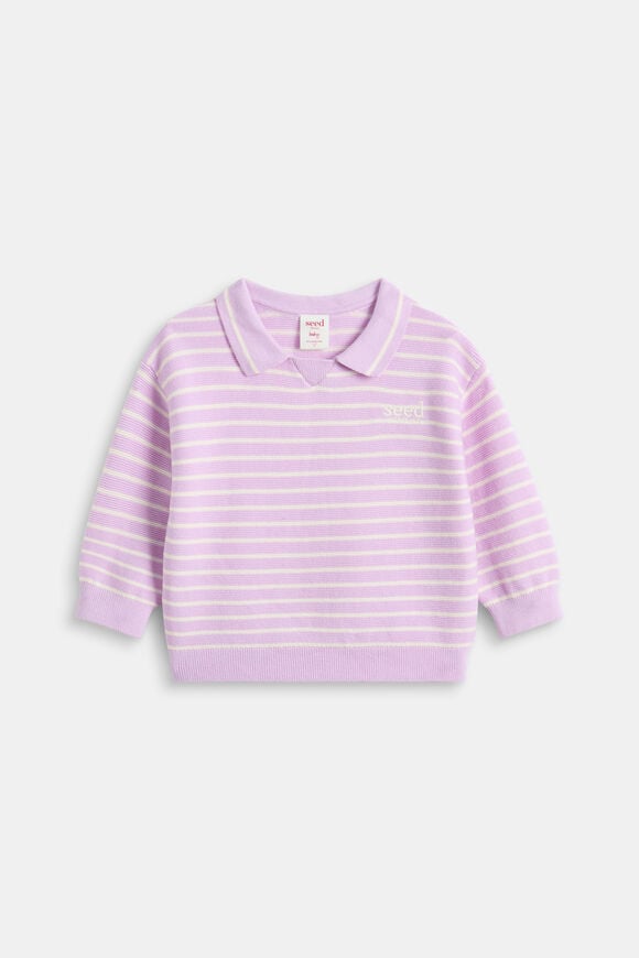 Core Logo Knit Sweater  Orchid  hi-res