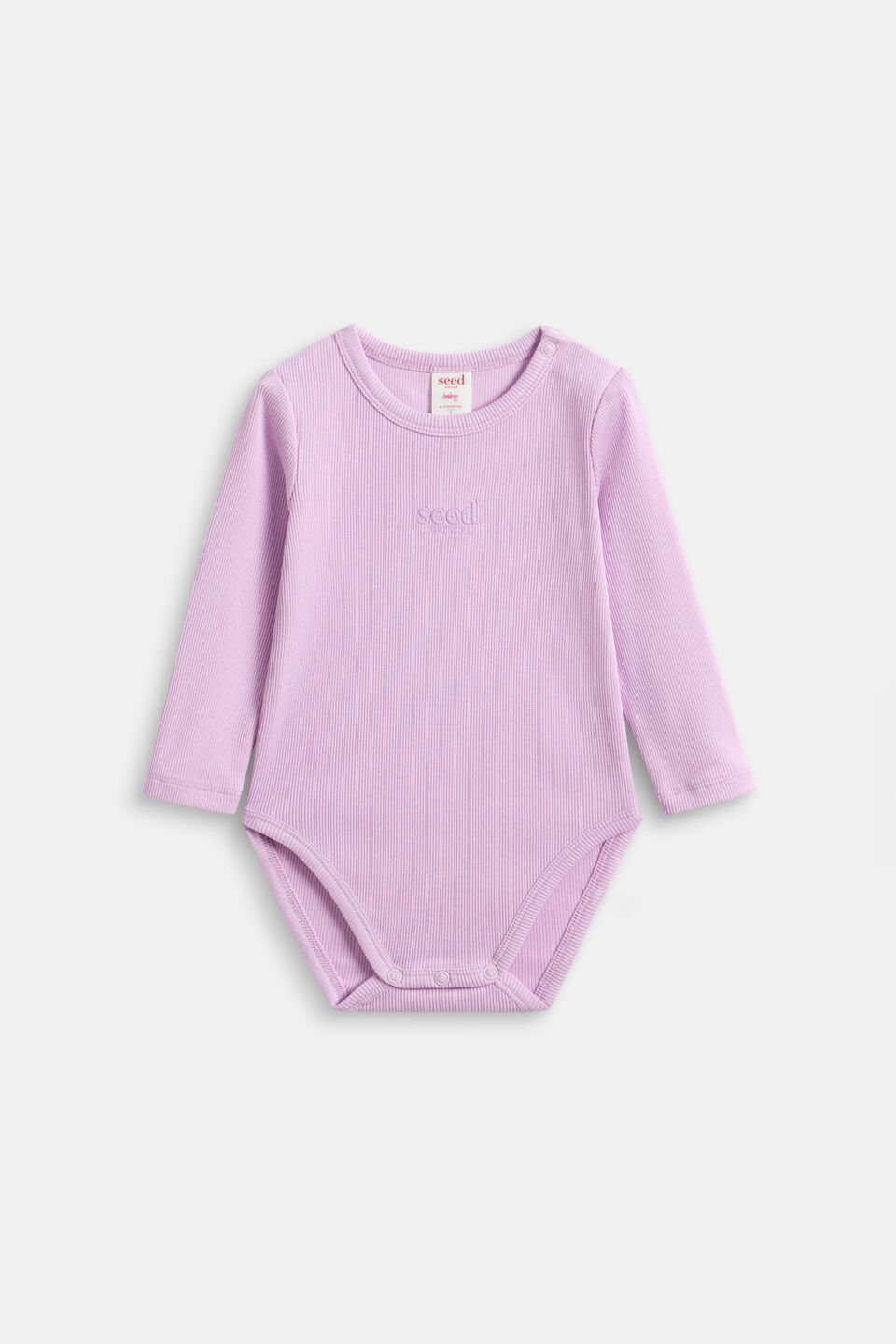 Core Logo Rib Bodysuit  Orchid