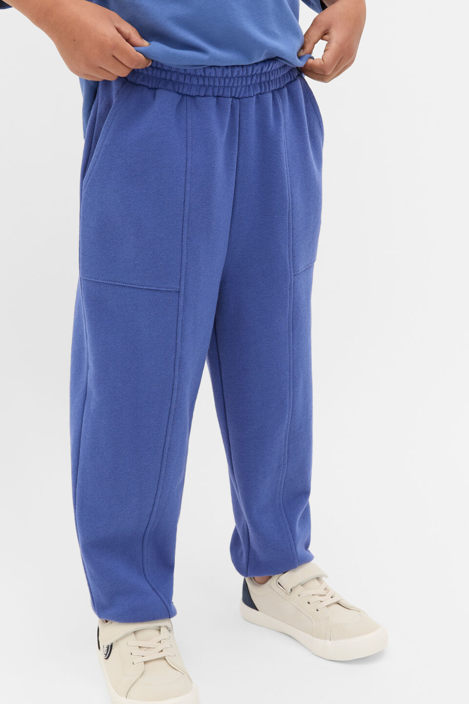 Panelled Track Pant  Retro Blue
