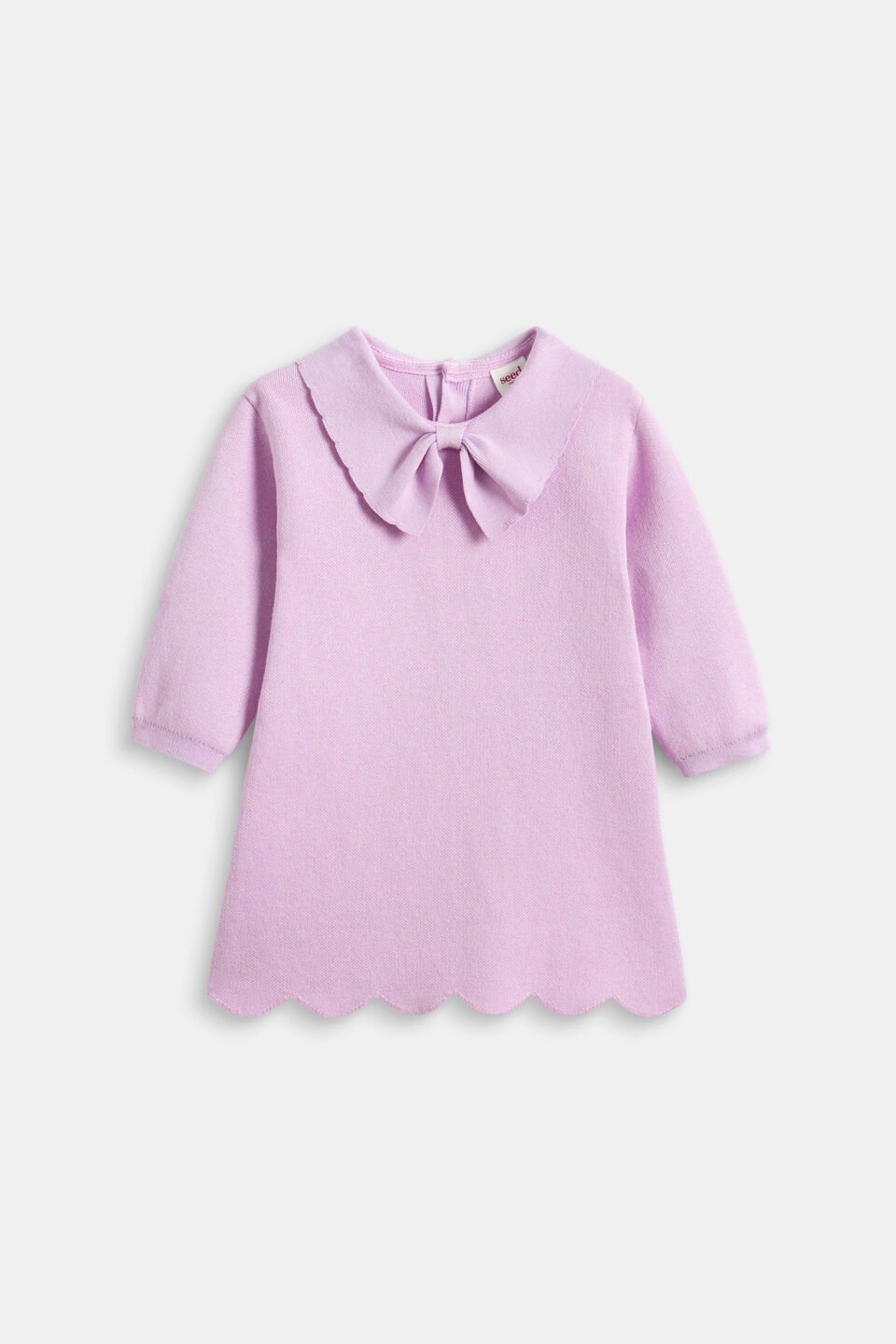 Bow Knit Dress  Orchid