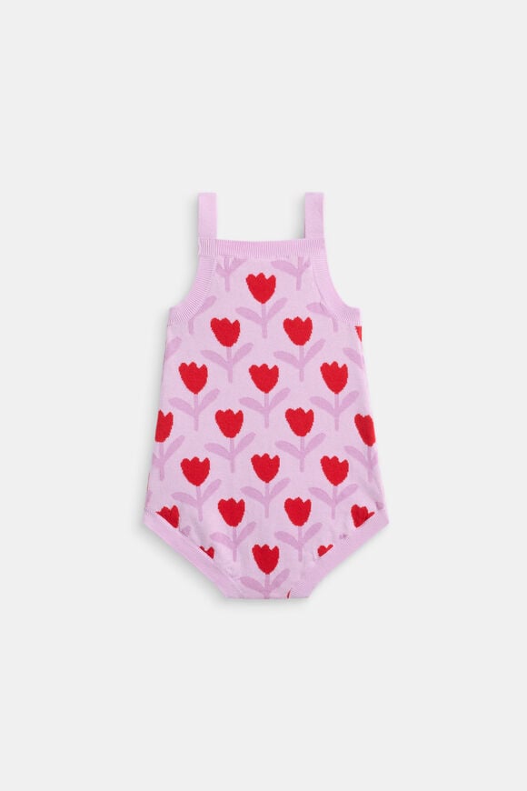 Tulip Knit Onesie  Orchid  hi-res