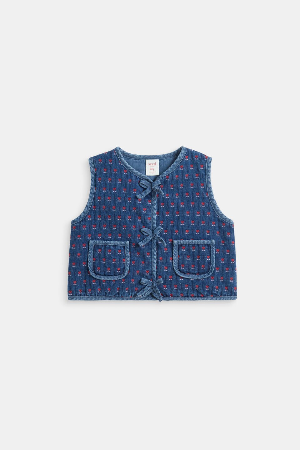 Tulip Denim Vest  Indigo
