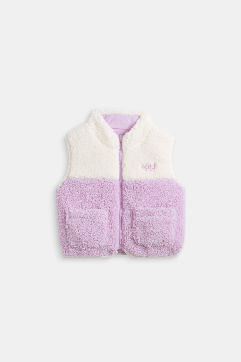 Reversible Logo Vest  Orchid