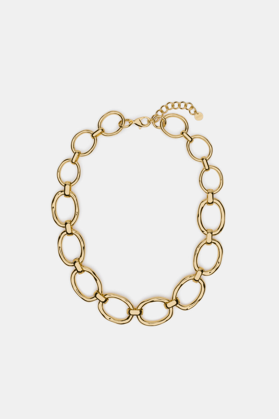 Large Link Necklace  Gold