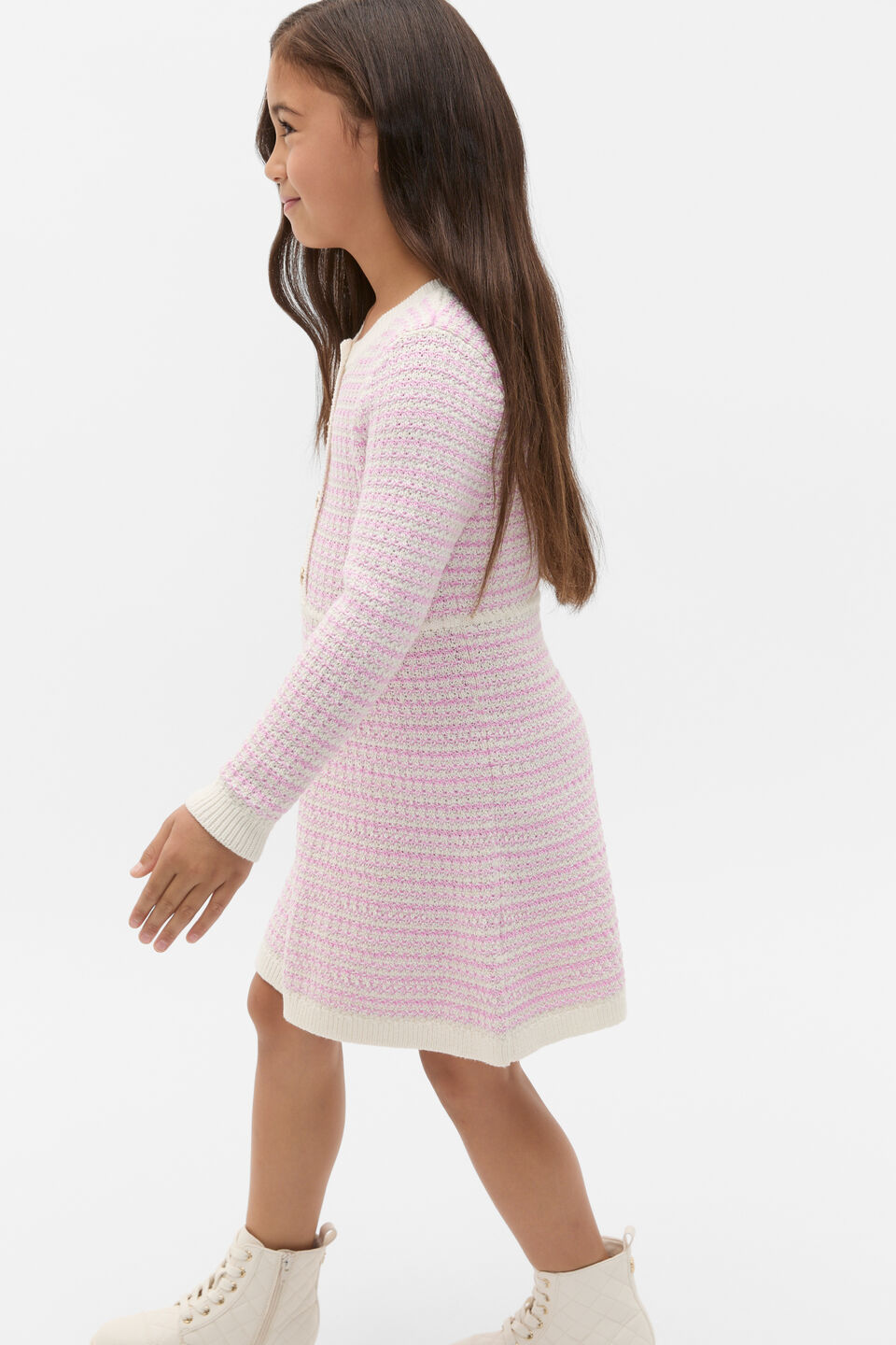 Stripe Knit Dress  Orchid Stripe