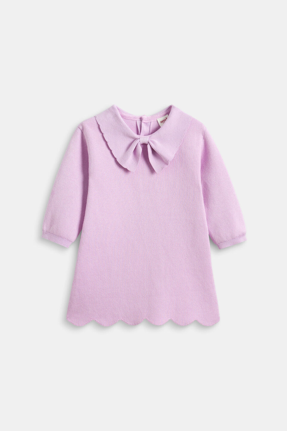 Bow Knit Dress  Orchid