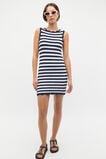 Scallop Stripe Knit Dress  Twilight Blue Stripe  hi-res