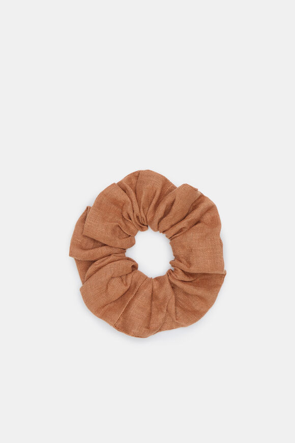 Linen Scrunchie  Copper  hi-res