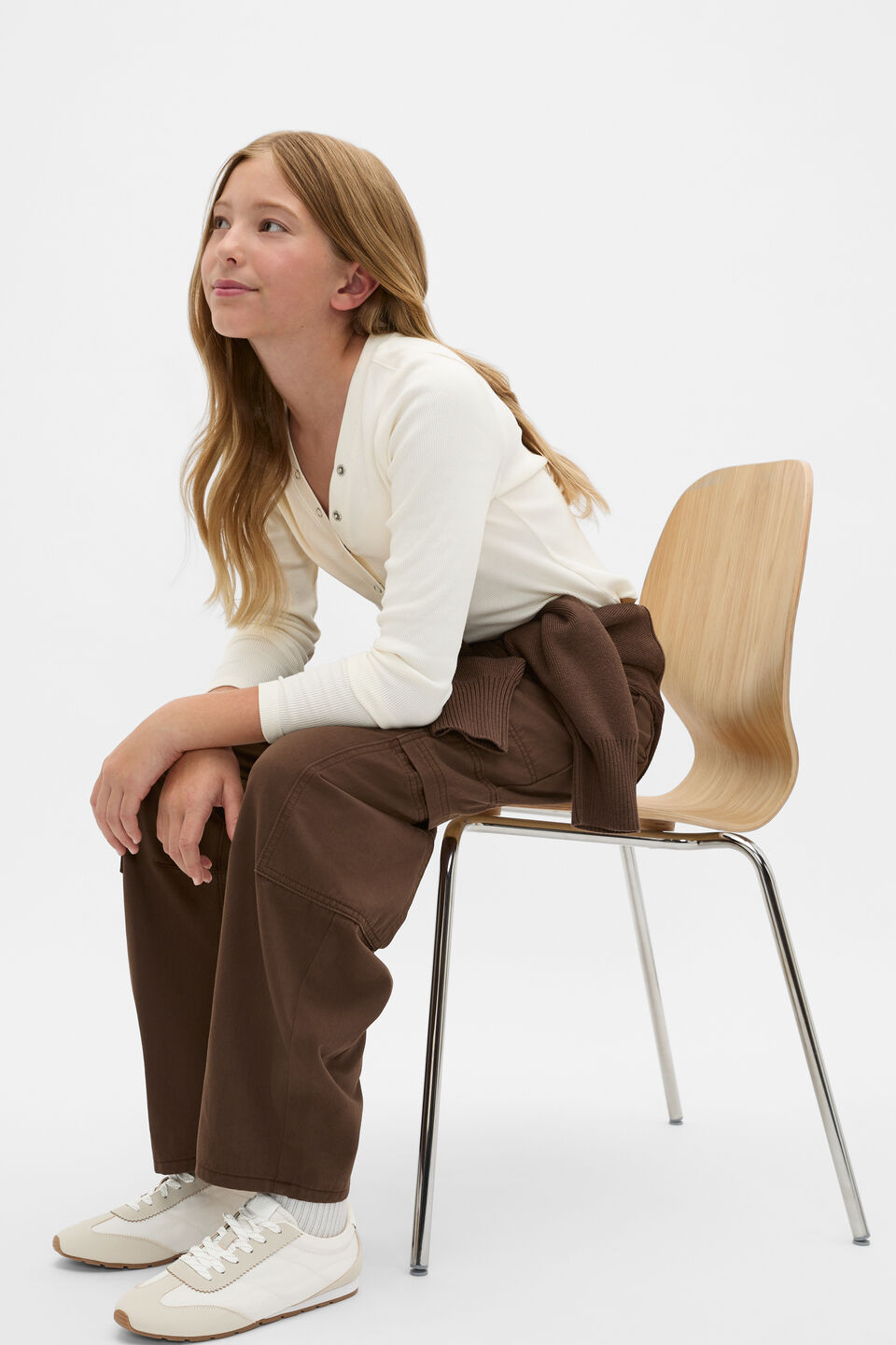 Placket Rib Tee  Classic Cream