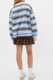 Polo Collar Knit Sweater  Cloud Blue  hi-res