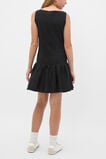 Spliced Boat Neck Dress  Black  hi-res