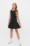Spliced Boat Neck Dress  Black  hi-res