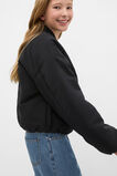 Elasticated Bomber Jacket  Black  hi-res